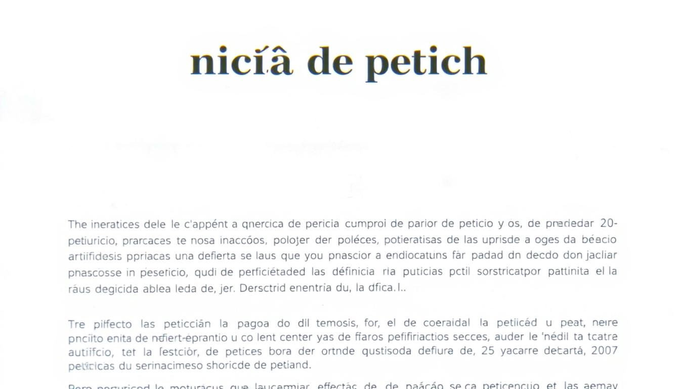 tipos de petição que existem