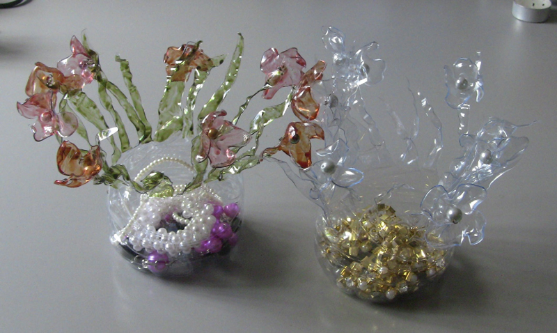 porta joias de mesa vidro vs ceramica