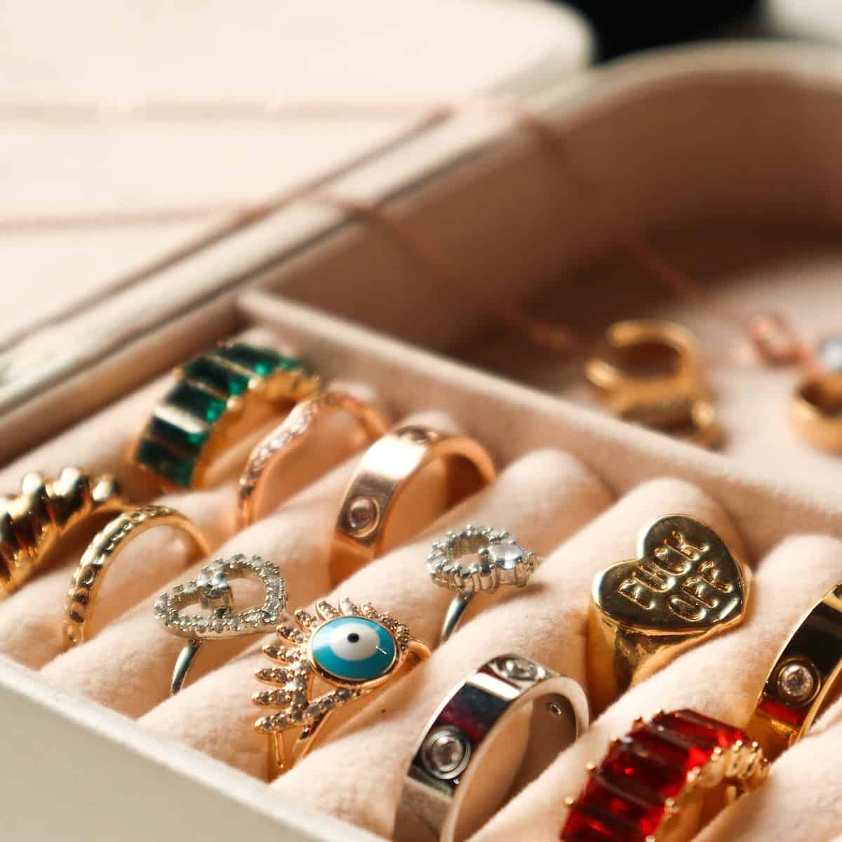 ideias porta joias decorativo mesa