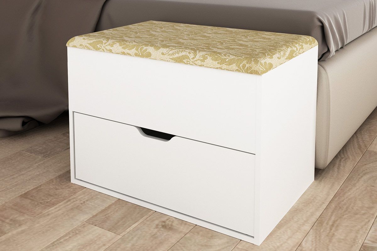 Puff baú com baú para sala de estar