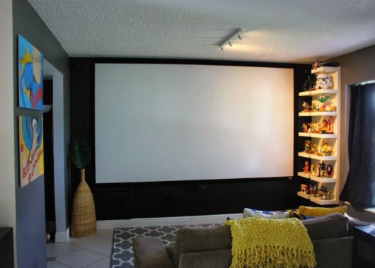 quarto com temática de cinema