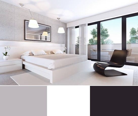 como usar diferentes texturas em quarto branco