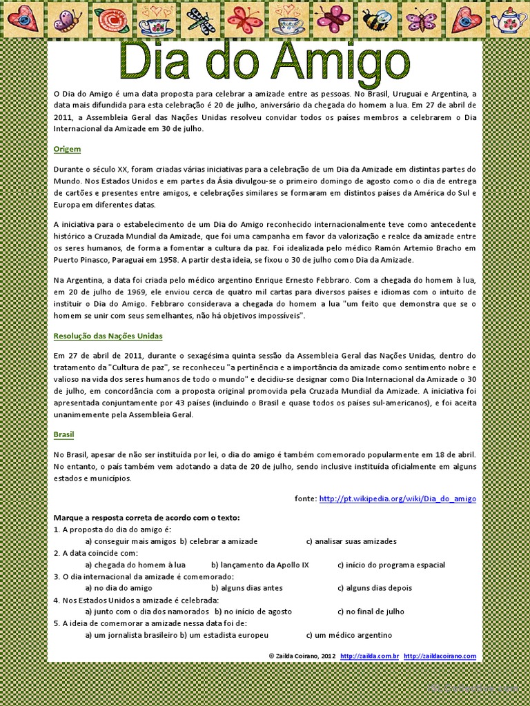 ideias para comemorar o dia do amigo