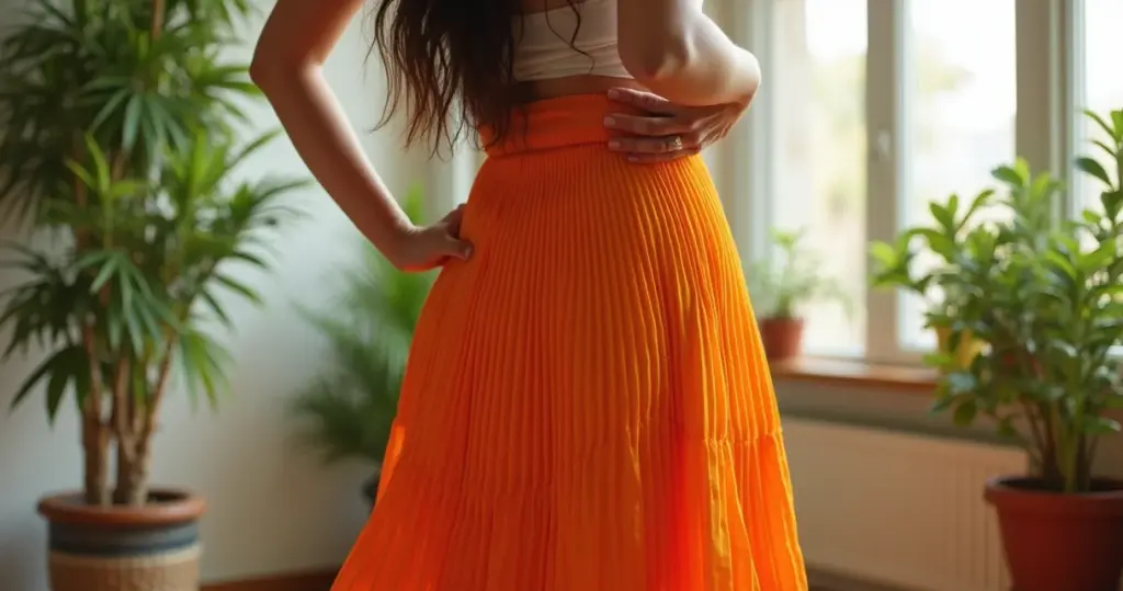 Saia plissada como usar: o erro que 90% cometem e estraga seu look