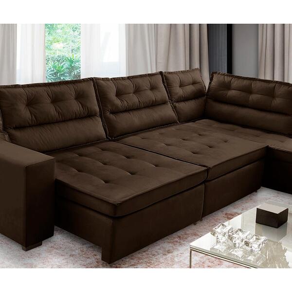 sofá de canto retrátil