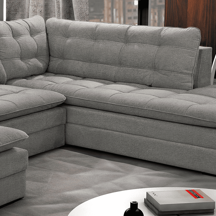 sofá de canto linho