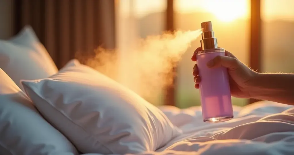 Spray de travesseiro aromático: o ritual noturno que seu cérebro agradece