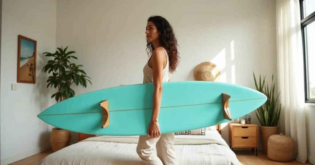 9 Ideias de Suporte de Prancha de Surf no Quarto que Vão Mudar Seu Espaço 9 Ideias de Suporte de Prancha de Surf no Quarto que Vão Mudar Seu Espaço