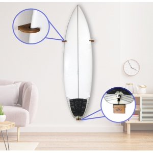 como fazer um suporte de prancha de surf para quarto